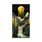 Beautiful View of Waterfall Premium Canvas Wall Painting