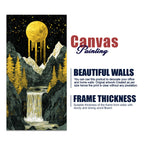 Beautiful View of Waterfall Premium Canvas Wall Painting