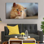 Beautiful Wall Painting of Cute Kitten