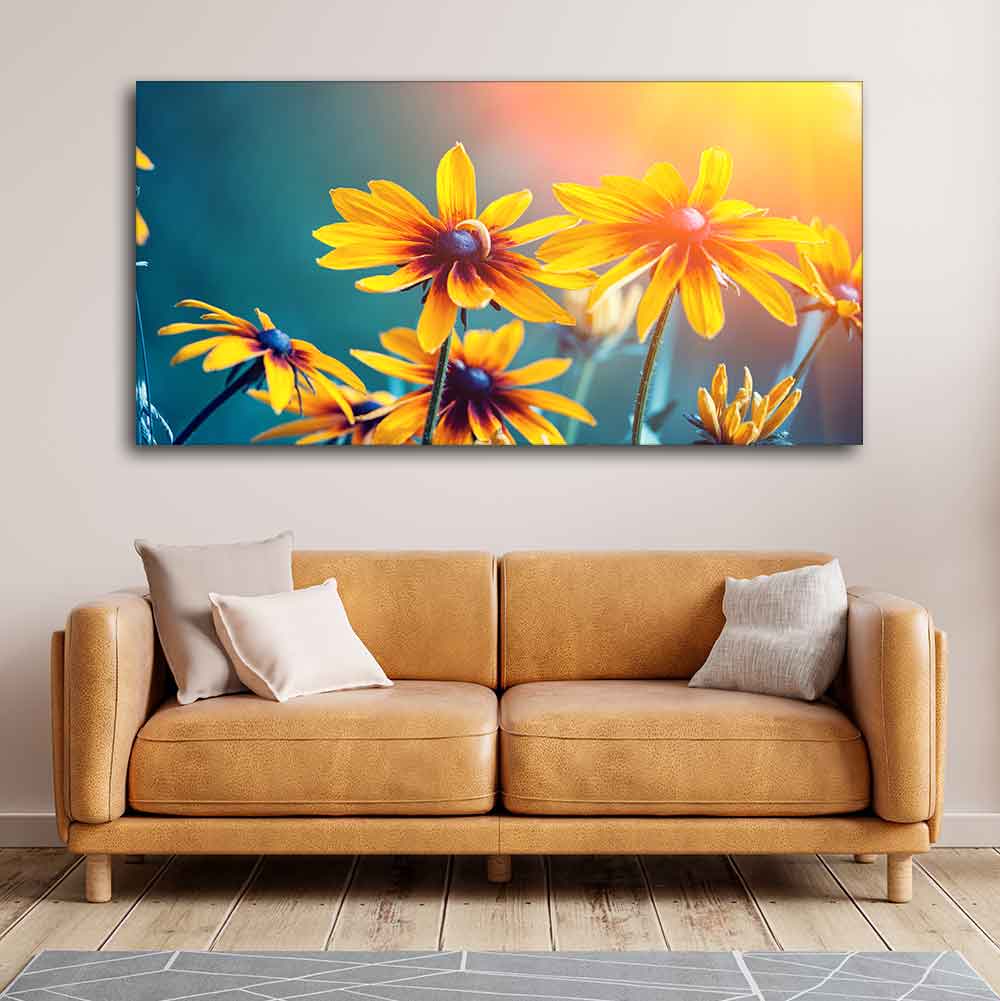 Beautiful Wall Painting of Mexican Sunflower