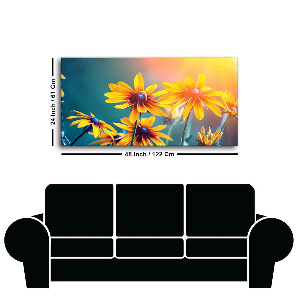 Beautiful Wall Painting of Mexican Sunflower