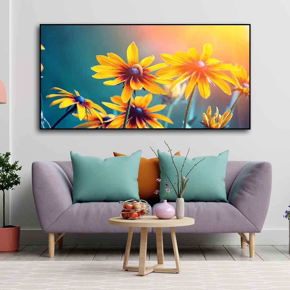 Beautiful Wall Painting of Mexican Sunflower