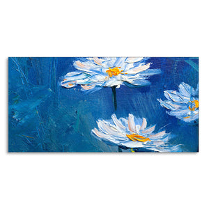 Beautiful White Flower Modern Design Premium Canvas Wall Painting