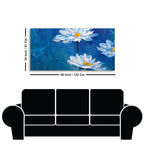 Beautiful White Flower Modern Design Premium Canvas Wall Painting