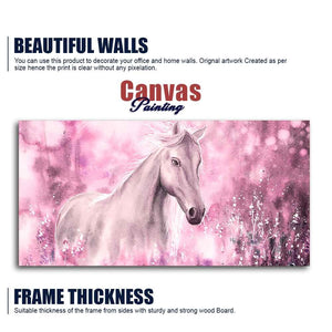 Beautiful White Horse Premium Wall Painting