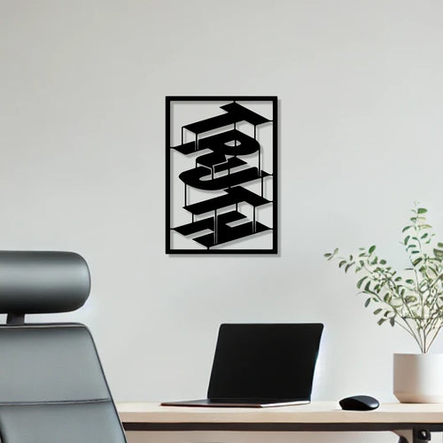Beautiful Word Art Truth Text Design Metal Art Wall Decor