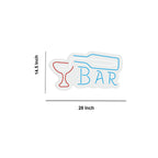 Beer Bar with Wine Bottle Neon Sign LED Light