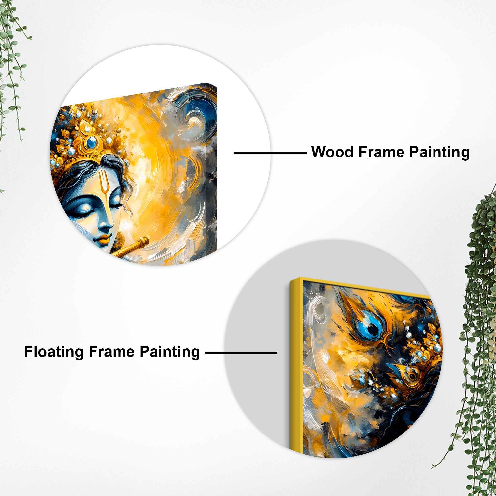 Beloved Shri Krishna Divine Flute Canvas Wall Painting for Home & Office