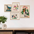 birds-floral-wall-frame-set-of-four