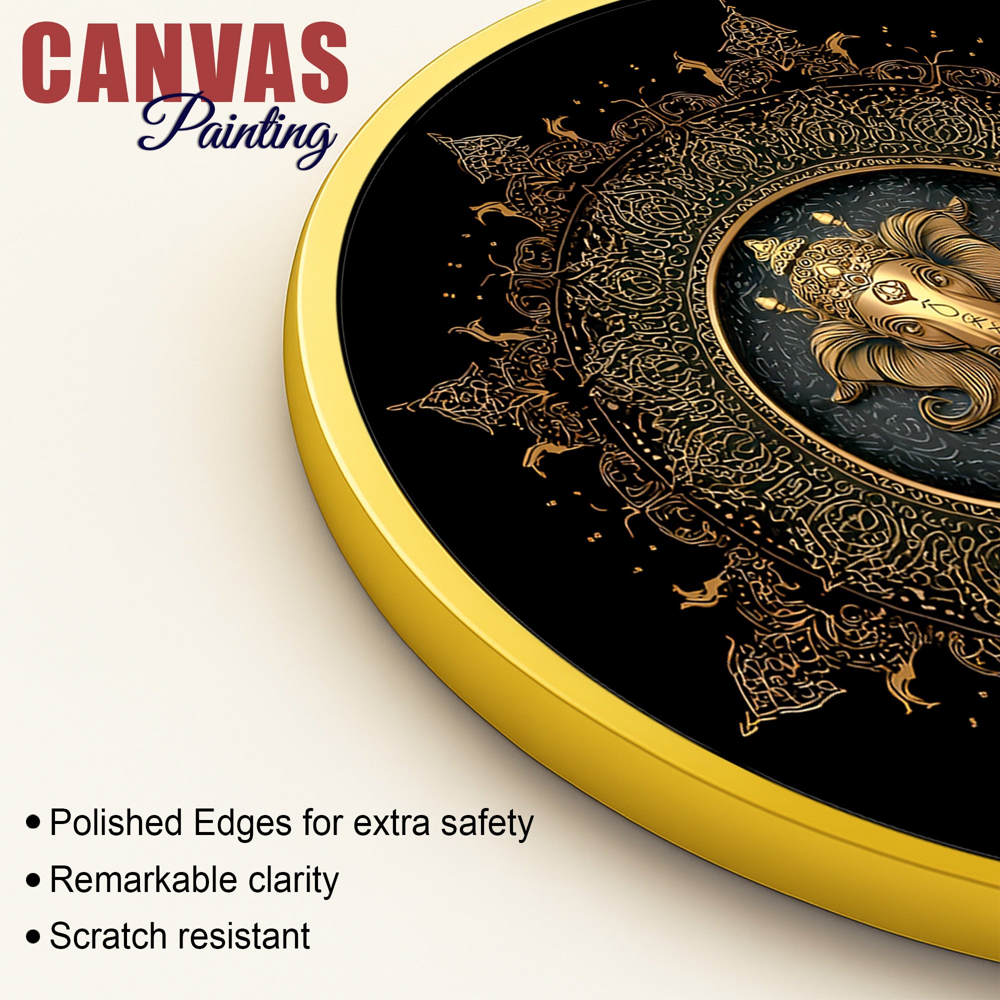 Black & Gold Ganesh Ji Painting