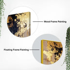 Black Gold Woman Face Abstract Wall Painting for Luxury Homes