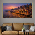Blessed Kashi Ghats Aarti Painting for Spiritual Home Decor