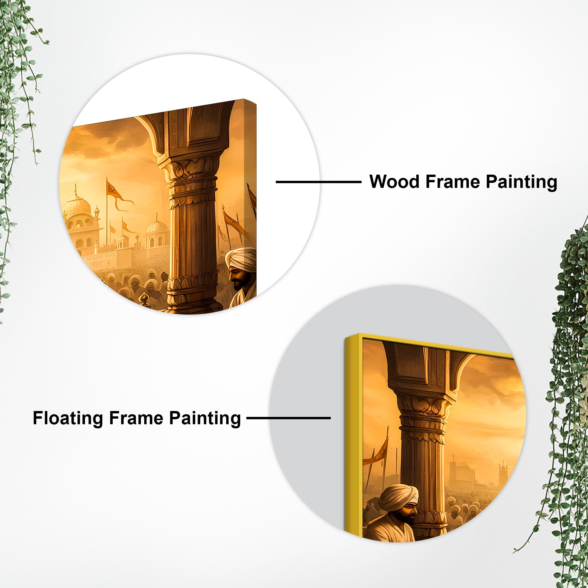 Blessed Sikh Guru Ji Canvas Spiritual Painting