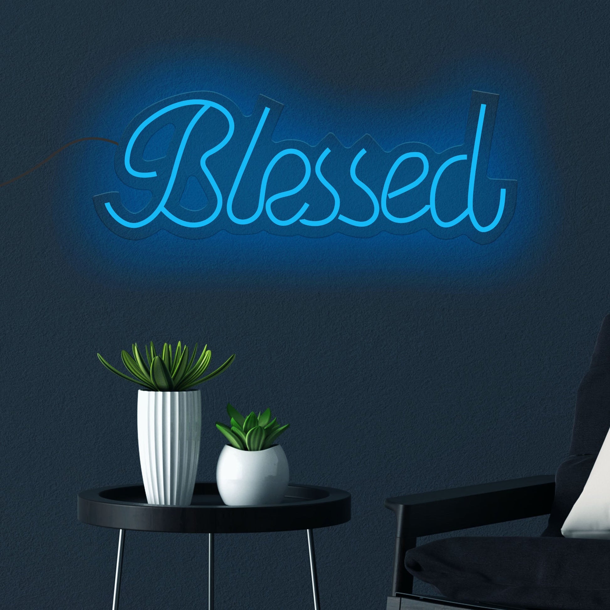 Blessed Text Neon Sign LED Light