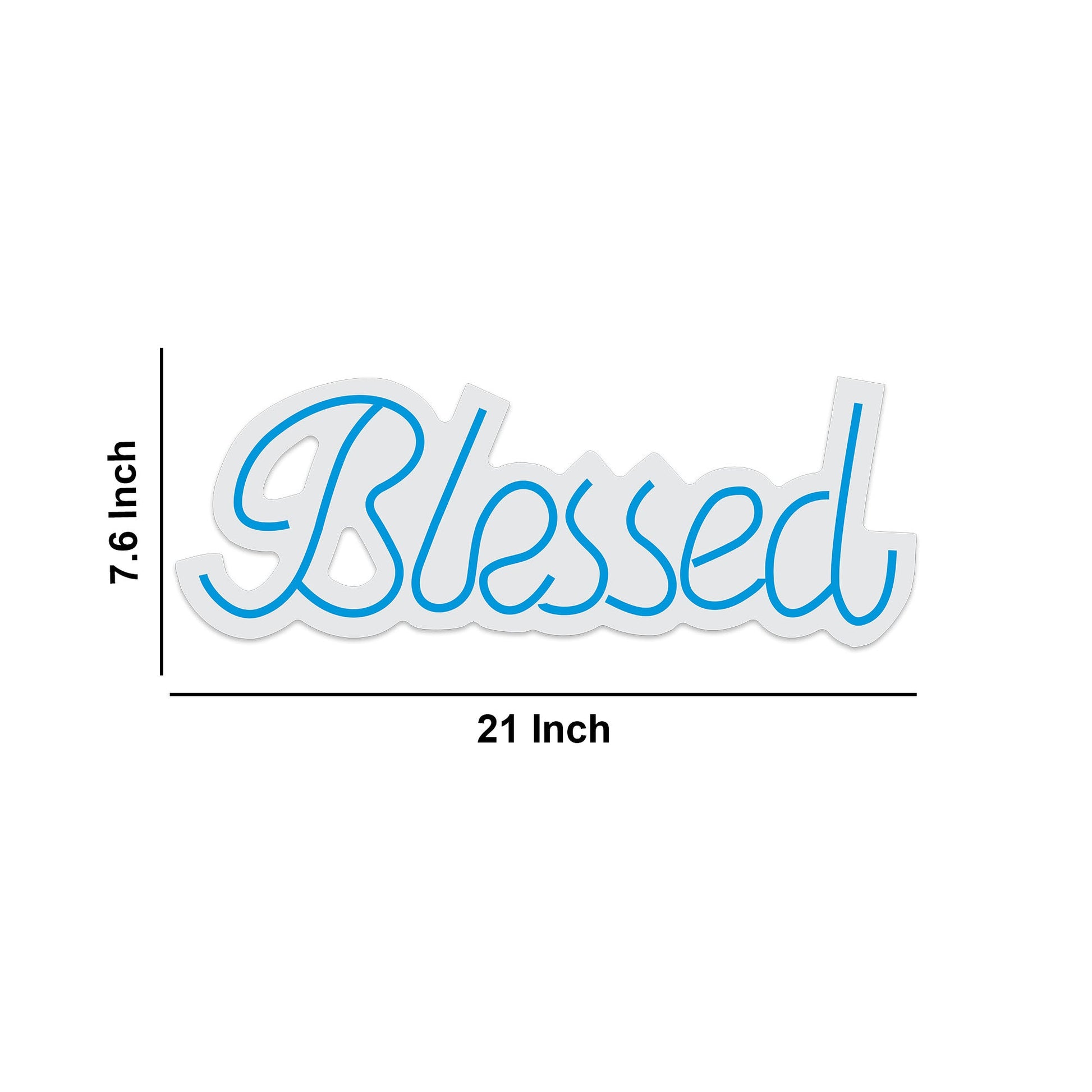 Blessed Text Neon Sign LED Light