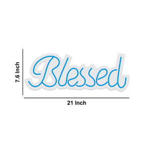 Blessed Text Neon Sign LED Light