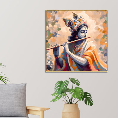 blissful-lord-krishna-flute-melody-abstract-canvas-wall-painting