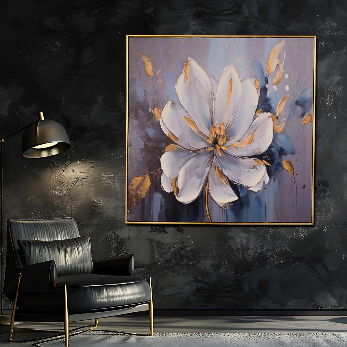 Bloom of Spring Hand Painted Wall Painting with Floating Frame