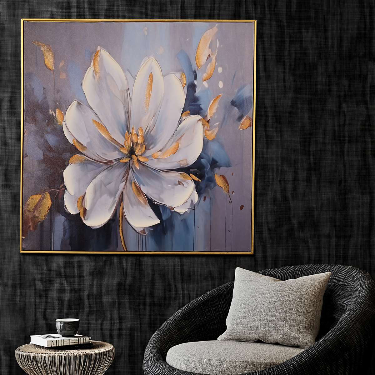 Bloom of Spring Hand Painted Wall Painting with Floating Frame