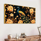 Blossom Floral Peacock Canvas Wall Painting