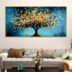 blue-artistic-background-golden-tree-canvas-painting-for-wall-decor