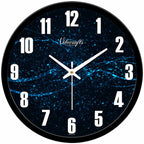 Blue 3D Designer Wall Clock