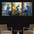 blue-peacock-with-gold-accents-floating-frame-crystal-wall-painting-set-of-3