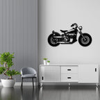 Bobber Bike Metal Wall Hanging for Café & Garage Decor