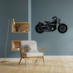 Bobber Bike Metal Wall Hanging for Café & Garage Decor