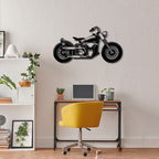 Bobber Bike Metal Wall Hanging for Café & Garage Decor