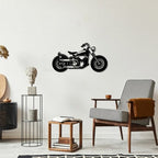 Bobber Bike Metal Wall Hanging for Café & Garage Decor