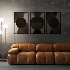 Boho Style Wall Decor Panels in Natural Wood Finish