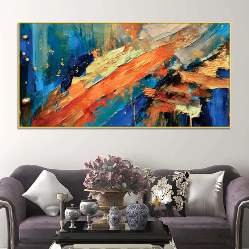 Bold Abstract Canvas Painting for Home & Office Decor