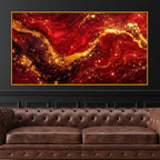 Bold Luxury Wave Crystal Glass Wall Painting for Living Room