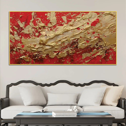 bold-red-gold-abstract-canvas-wall-painting