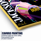 Born To Be Star MJ Cotton Canvas Wall Painting