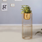 Botanic Couture Golden Finish - Medium Size Planter