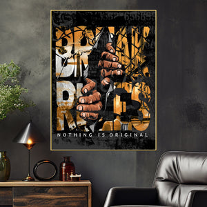 Break The Rule Or Make The Rule Cotton Canvas Wall Painting