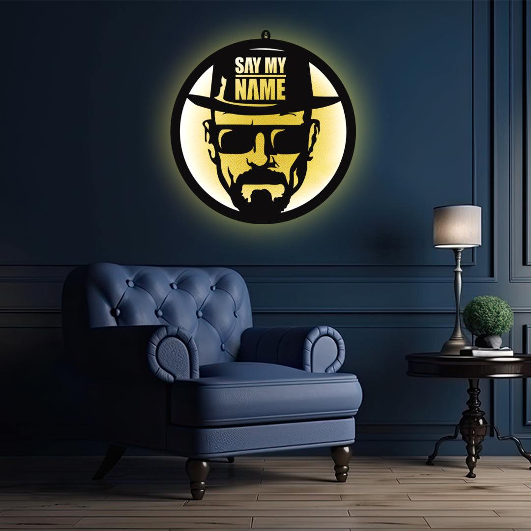 Breaking Bad LED Wall Art with Say My Name Design