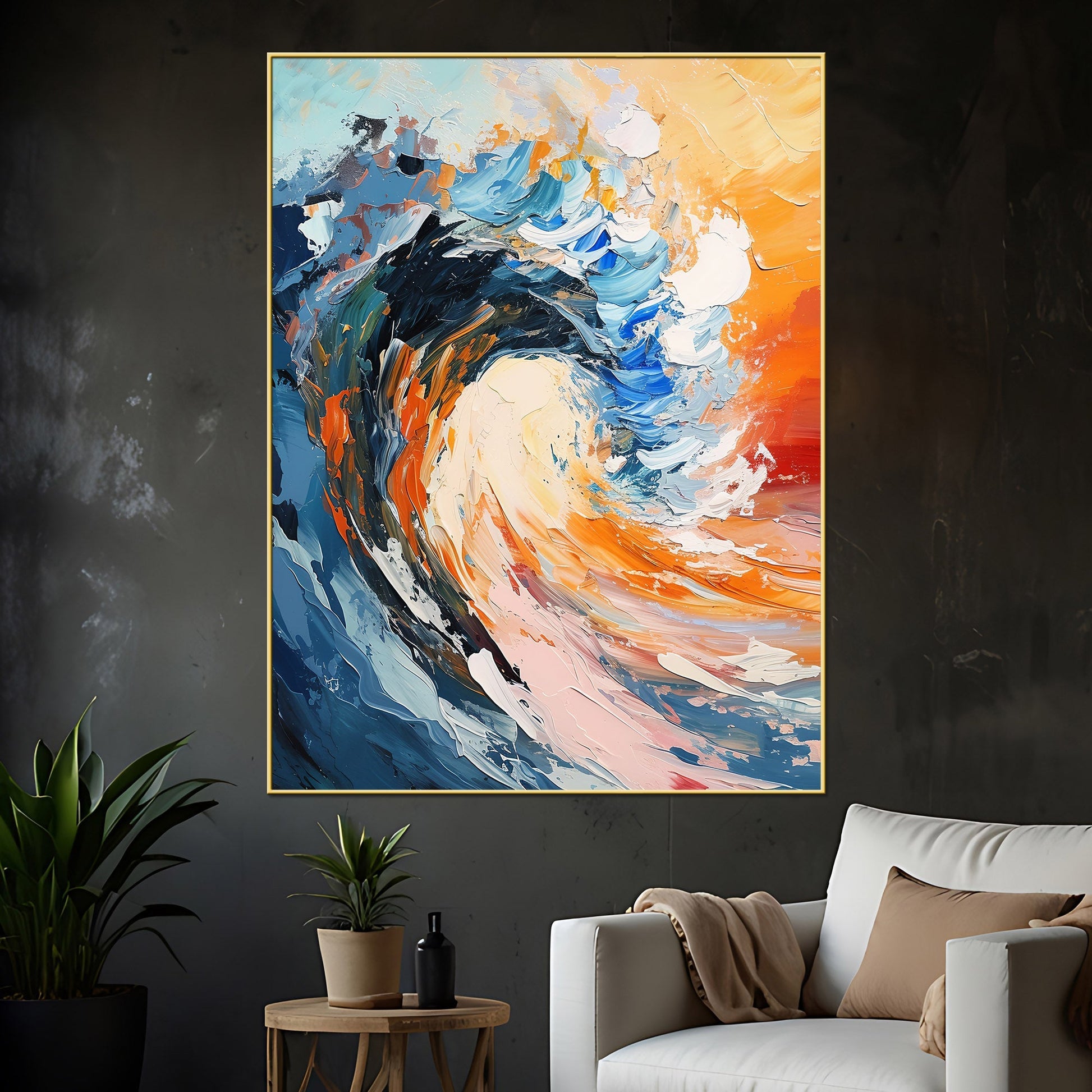 Brine Of The Ocean Cotton Canvas Wall Painting