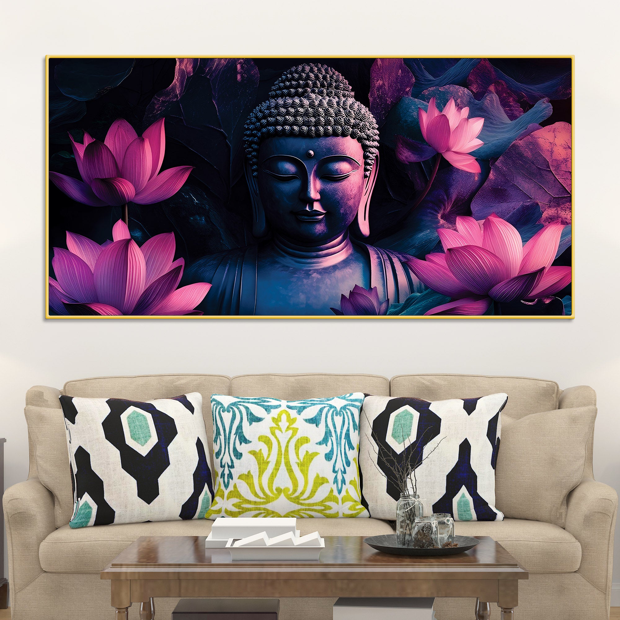 Buddha Blessing Painting for Home Positivity