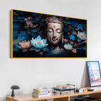 Buddha Calm Face Painting – Elegant Wall Canvas