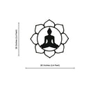 Buddha Calm & Peaceful Statue Metal Art Wall Decor
