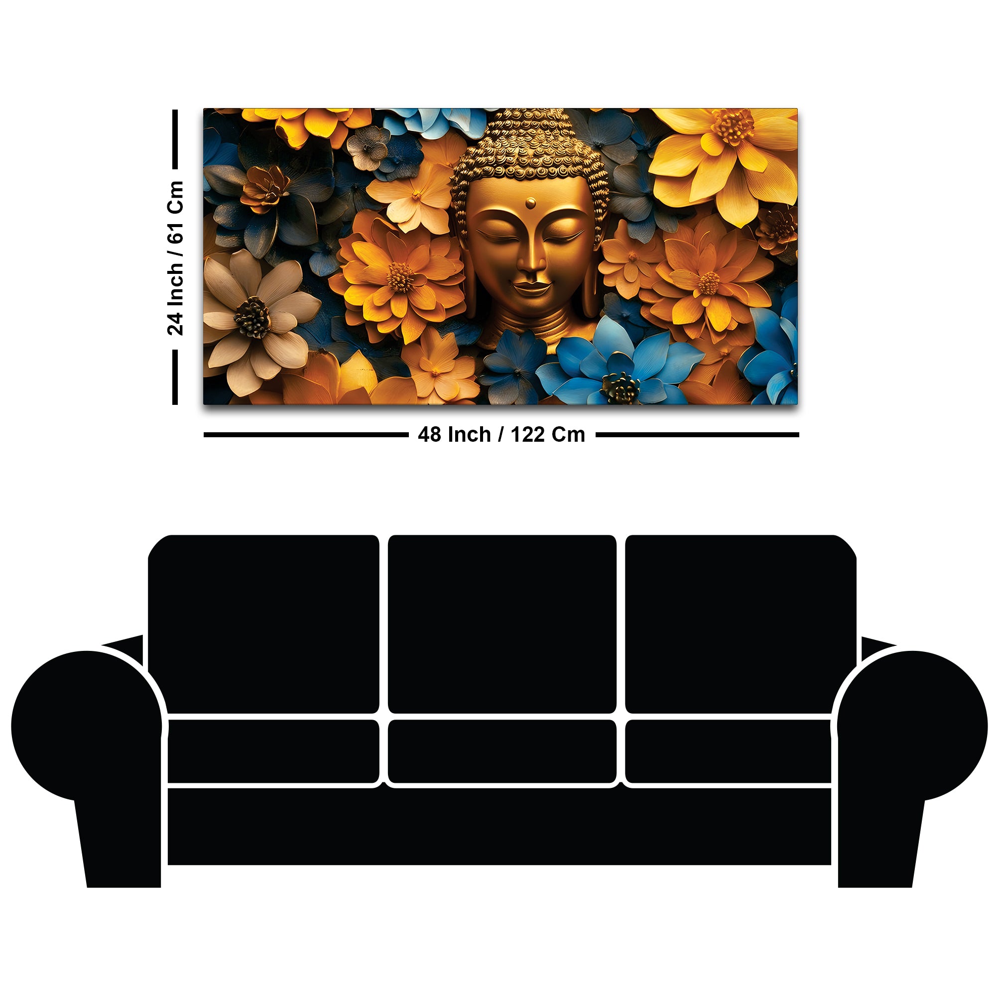 Buddha Calm Soul Painting for Living Room