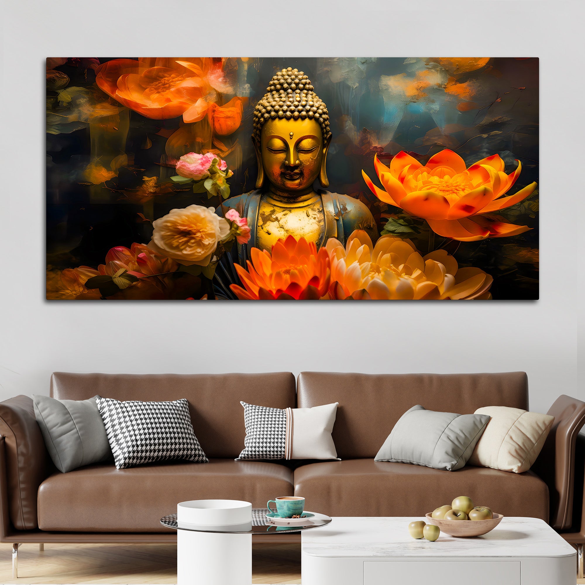 Buddha Calm Vibes Canvas Painting for Home & Office