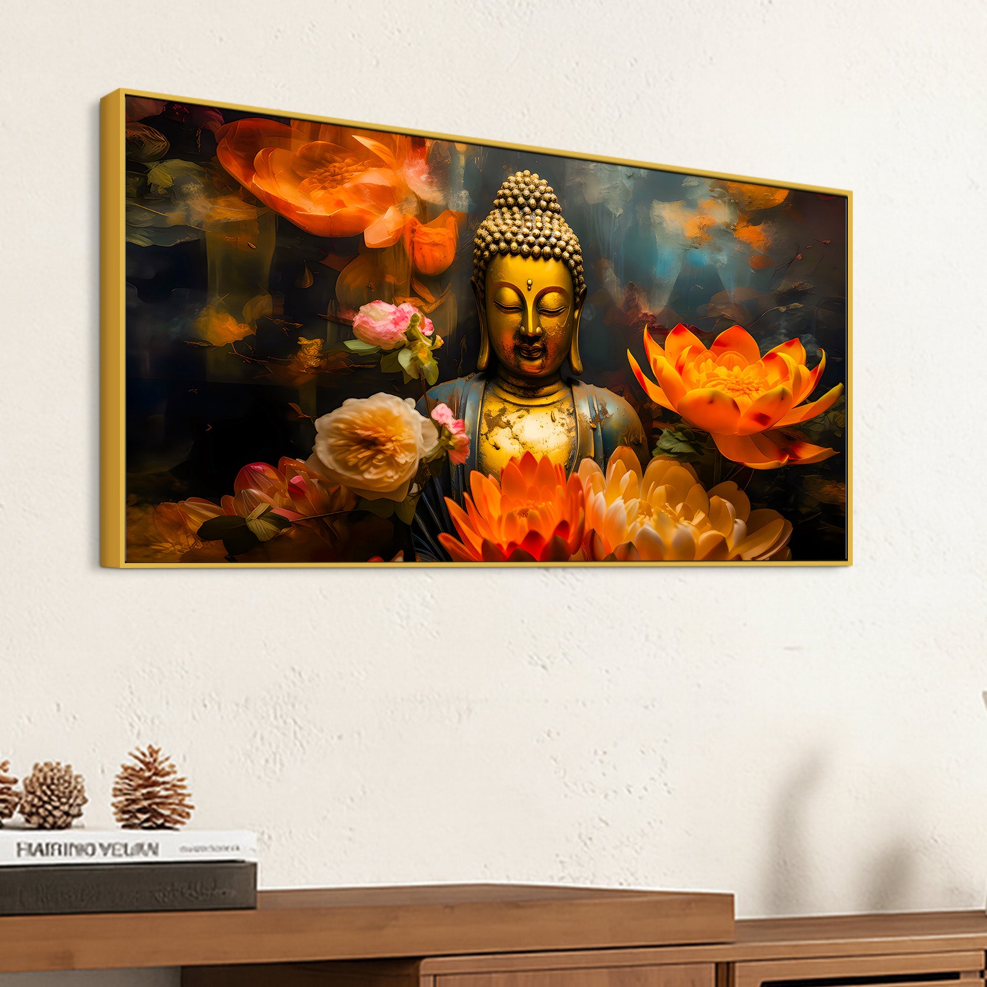 Buddha Calm Vibes Canvas Painting for Home & Office