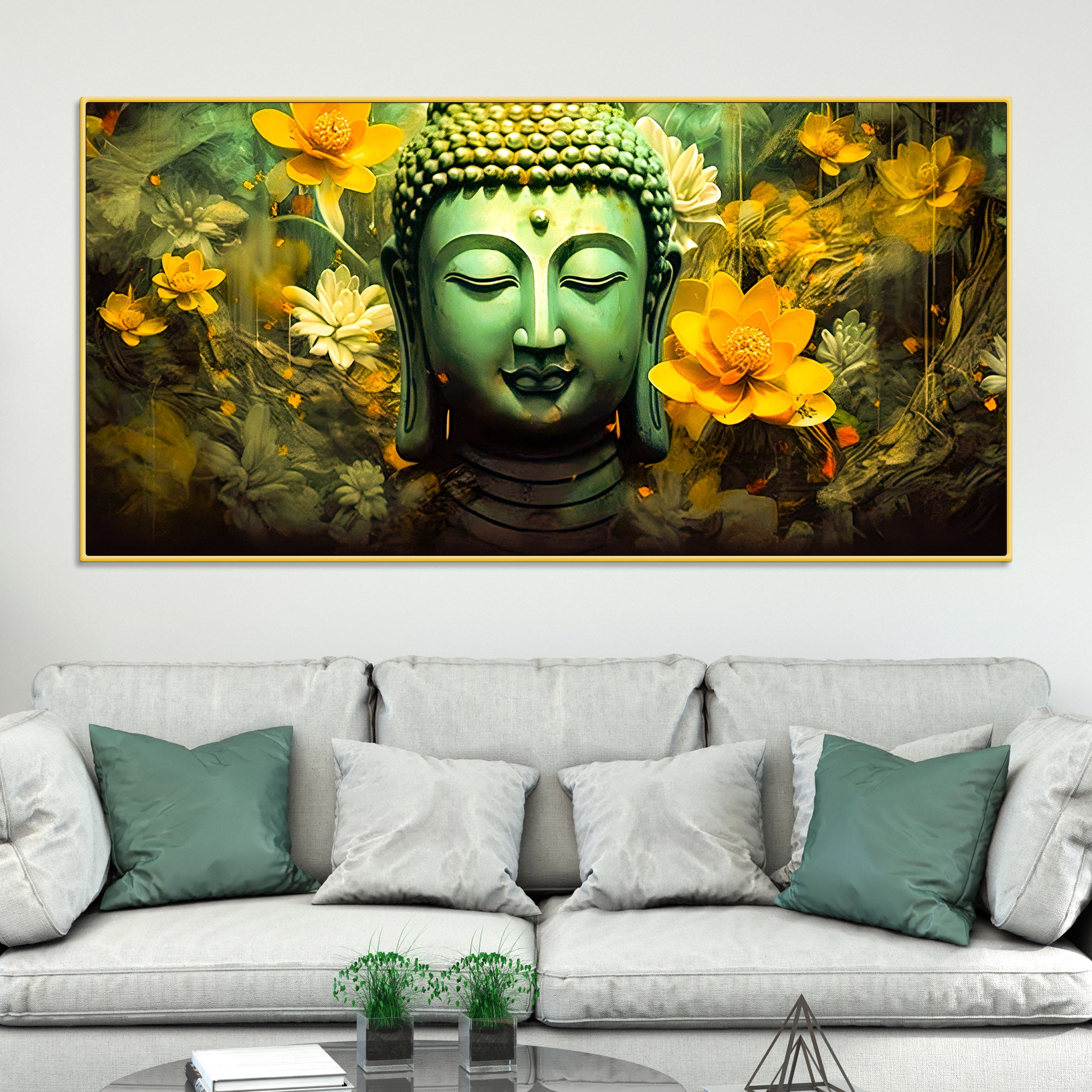 Buddha Calm Wall Art Painting for Spiritual Décor