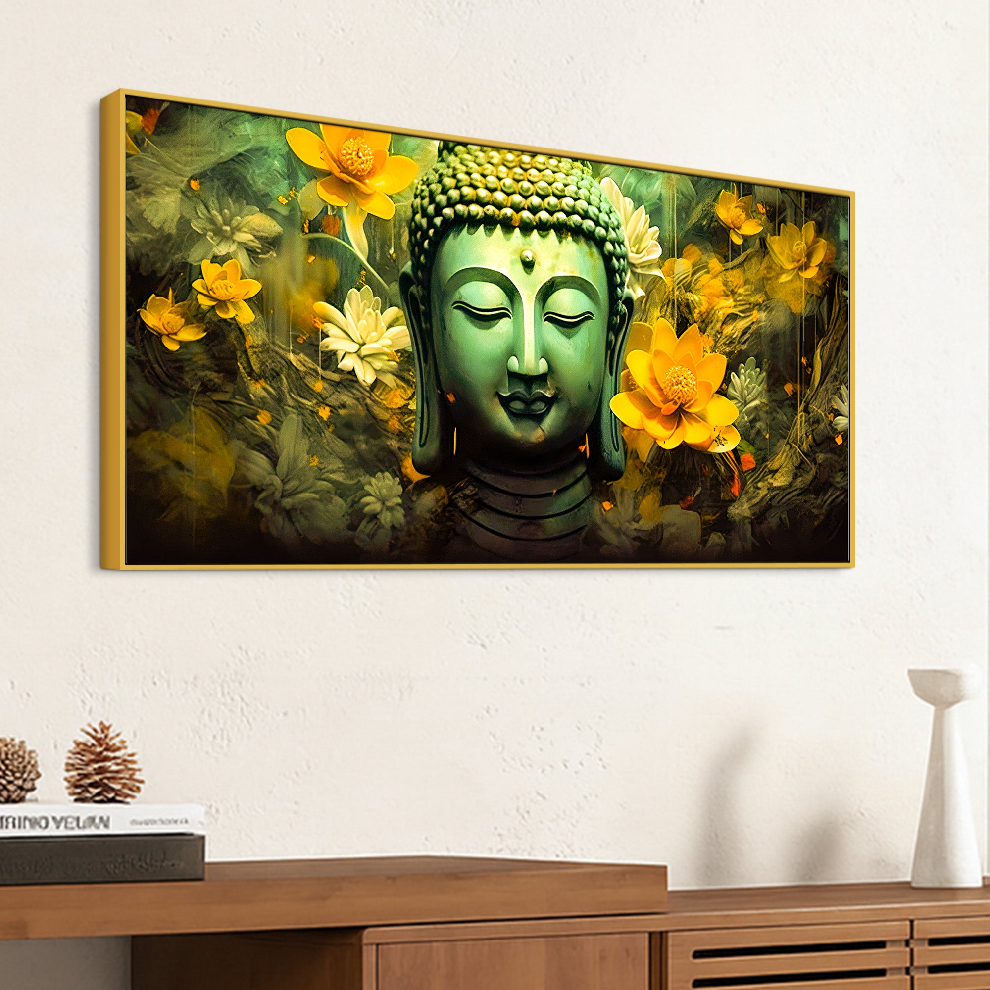 Buddha Calm Wall Art Painting for Spiritual Décor