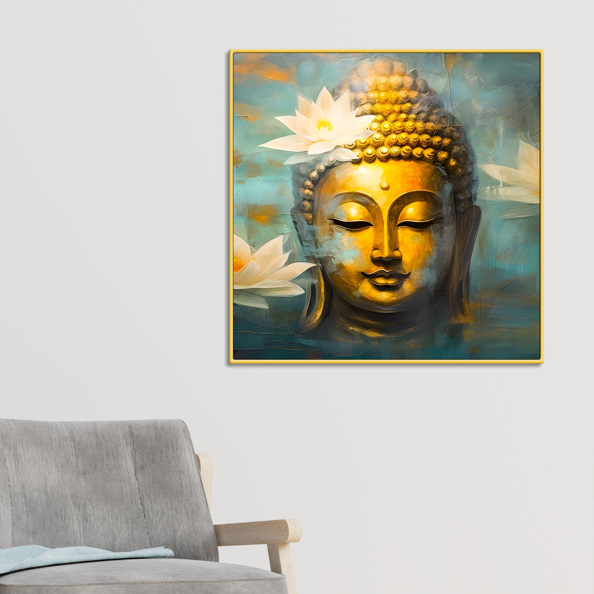 Buddha Canvas Art for Spiritual Home Decoration