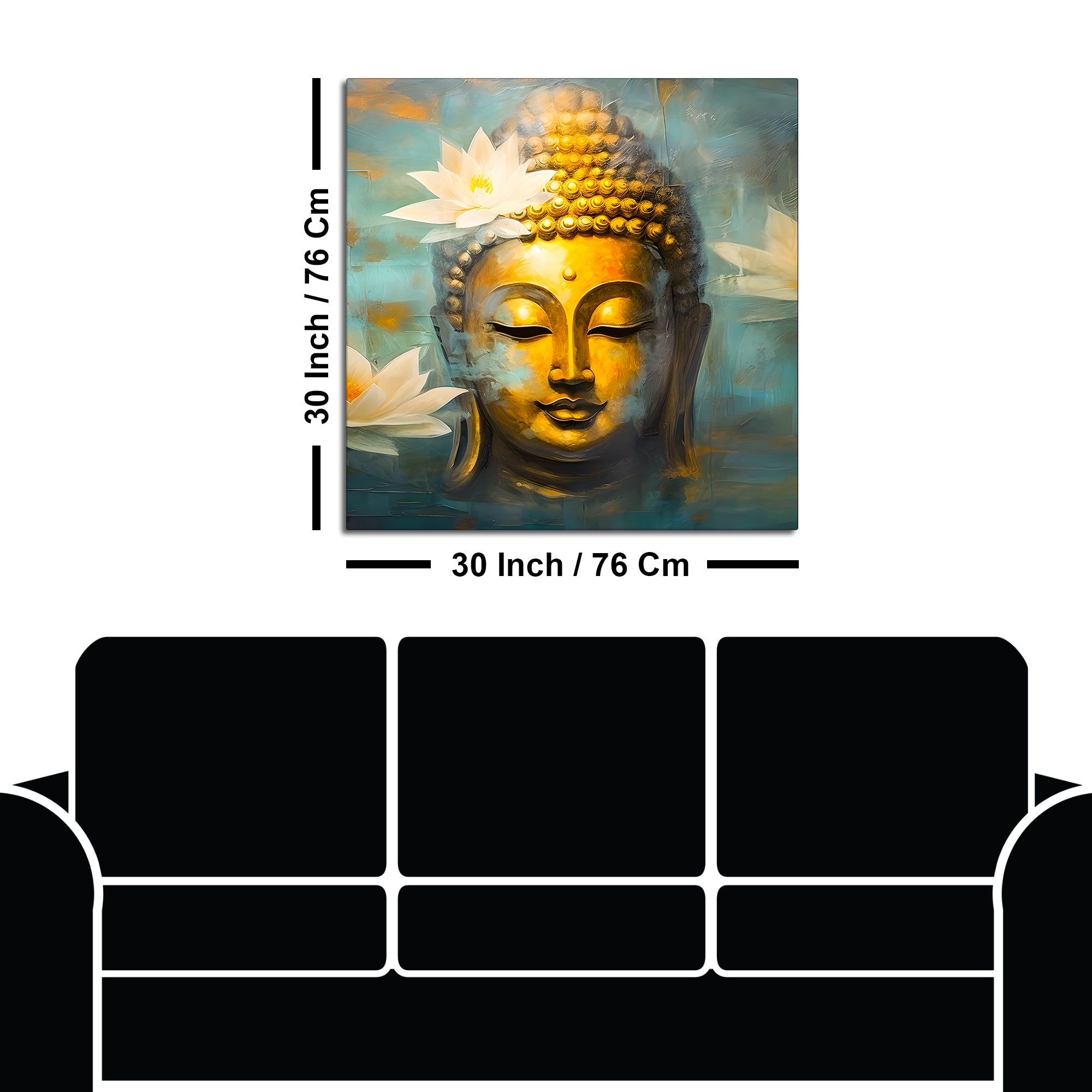 Buddha Canvas Art for Spiritual Home Decoration